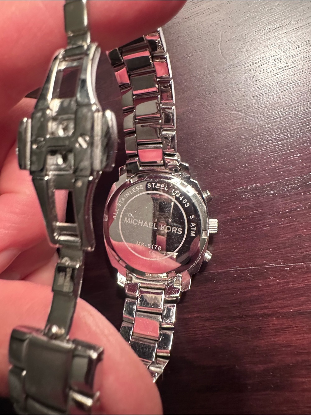 Michael Kors Silver Crystal-Accent Women's Chronograph Watch - Picture 2 of 4